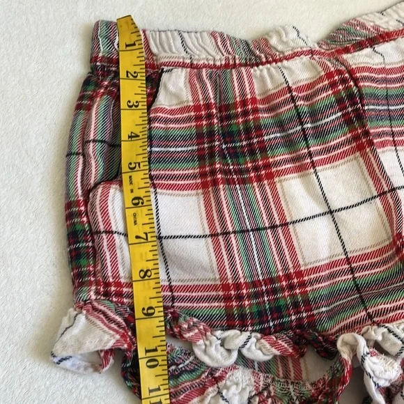 Aerie Women’s Flannel Ruffle Boxer Sleep Shorts Size Medium - Picture 6 of 6
